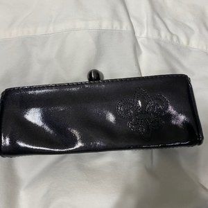 Gianni Bini Metallic Black Clutch purse